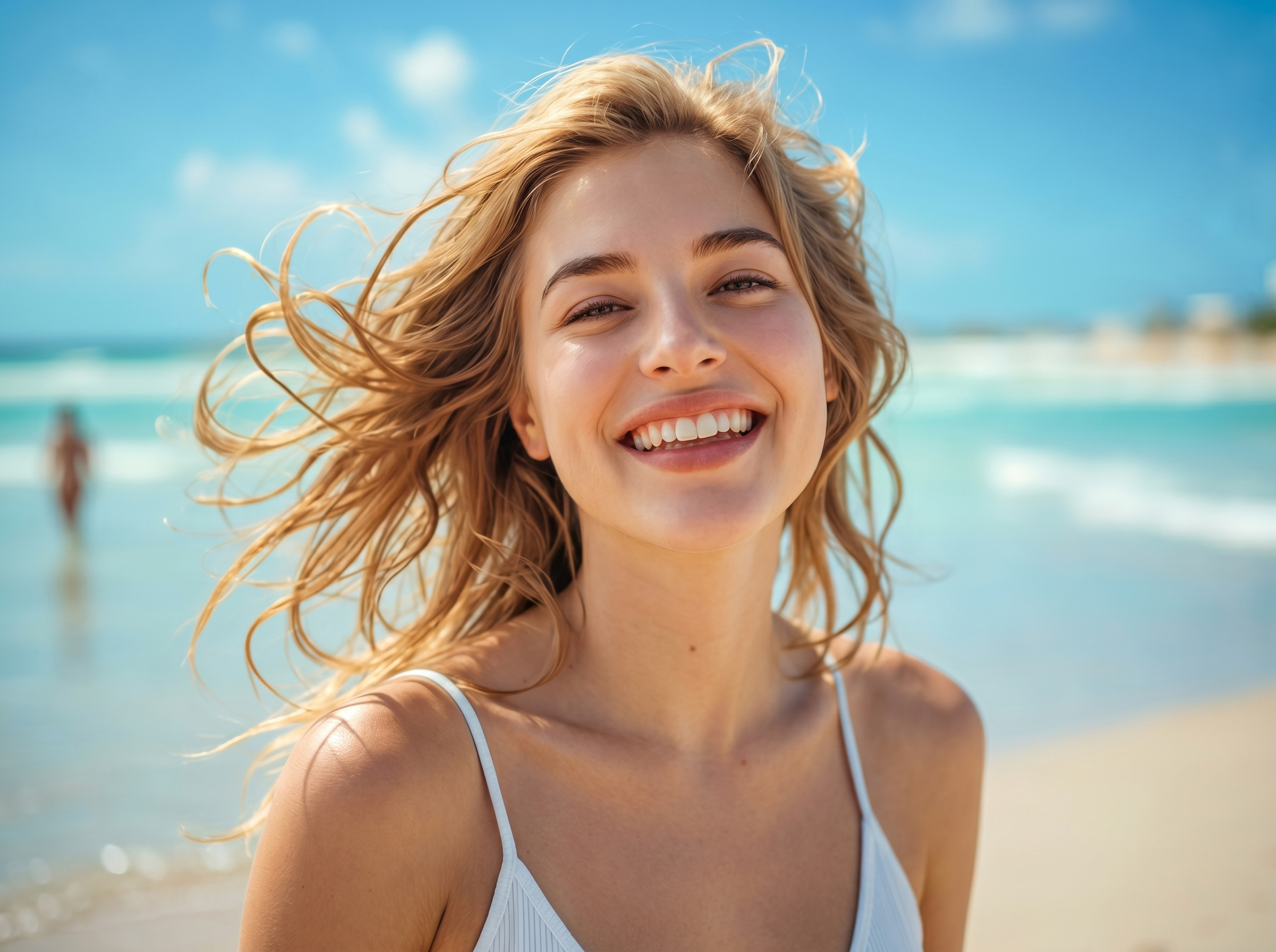 Beautiful, confident smile after cosmetic dentistry